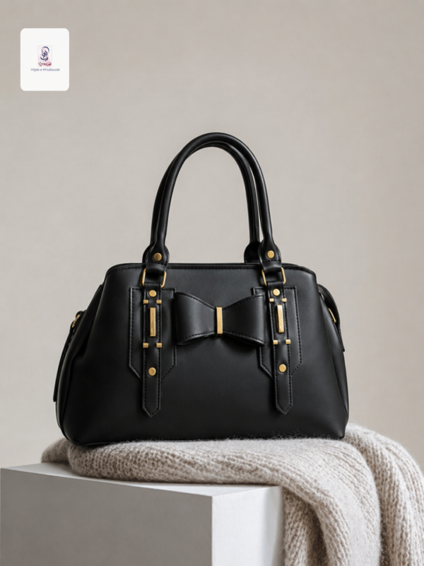 Black Bow Handbag