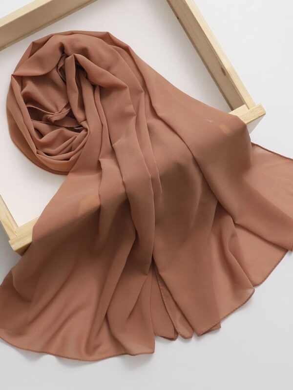 Warm brown Chiffon Hijab