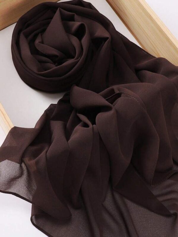Dark brown Chiffon hijab