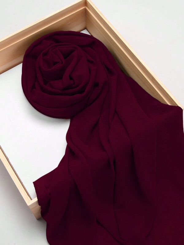 Maroon Chiffon Hijab