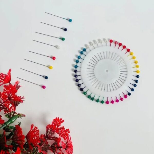 Colorful Round Hijab Pins